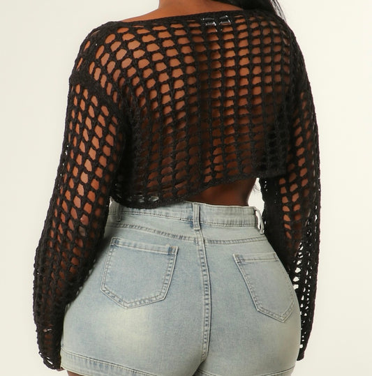 Crotchet Cropped Top