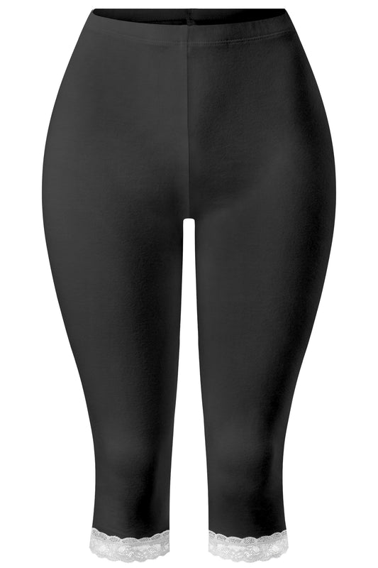 Lace Trim Capri Bottoms