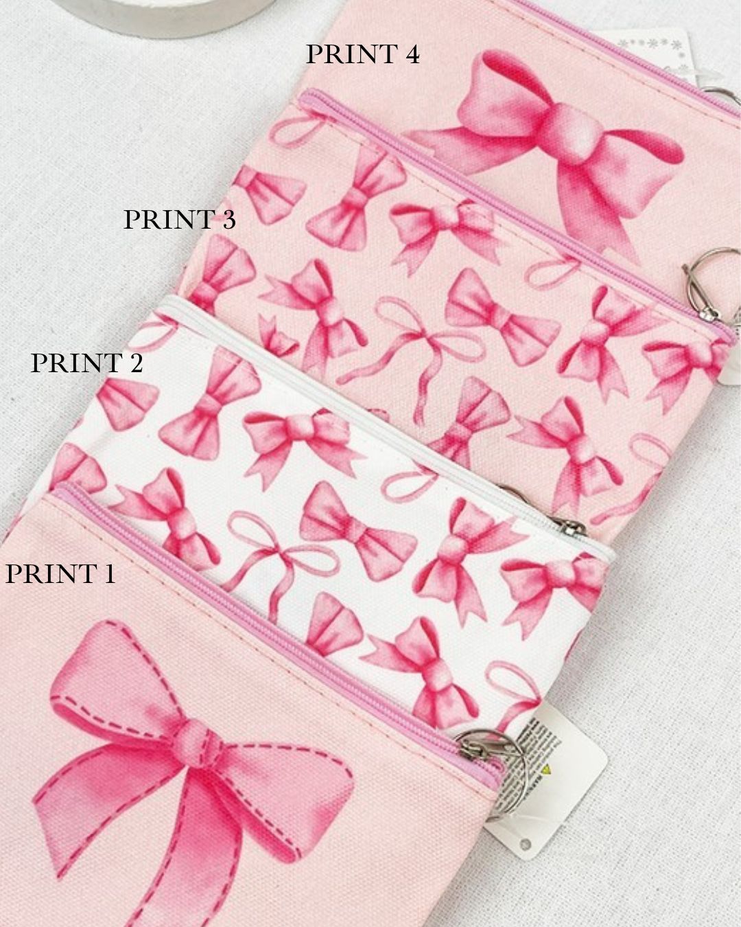 Pink Bow Pouch